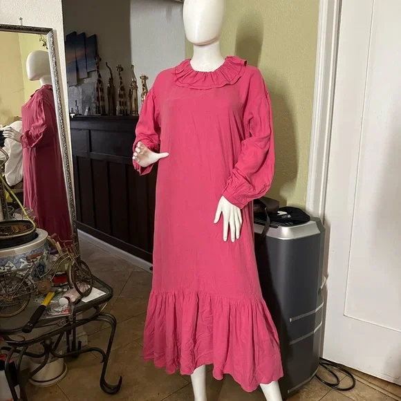 Everest  dress camelia fuchsia size medium - Picture 4 of 12